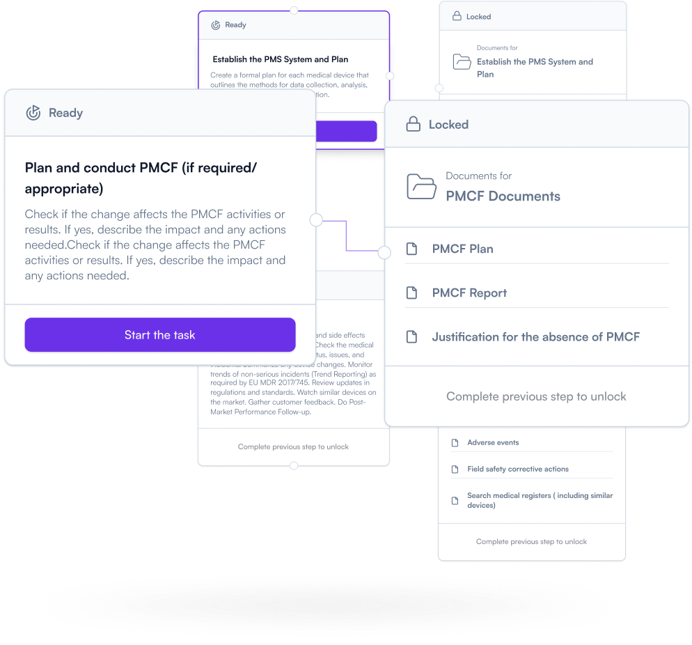 Documentation workflow interface